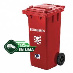 CONTENEDOR CON 2 RUEDAS WEBER 120L 